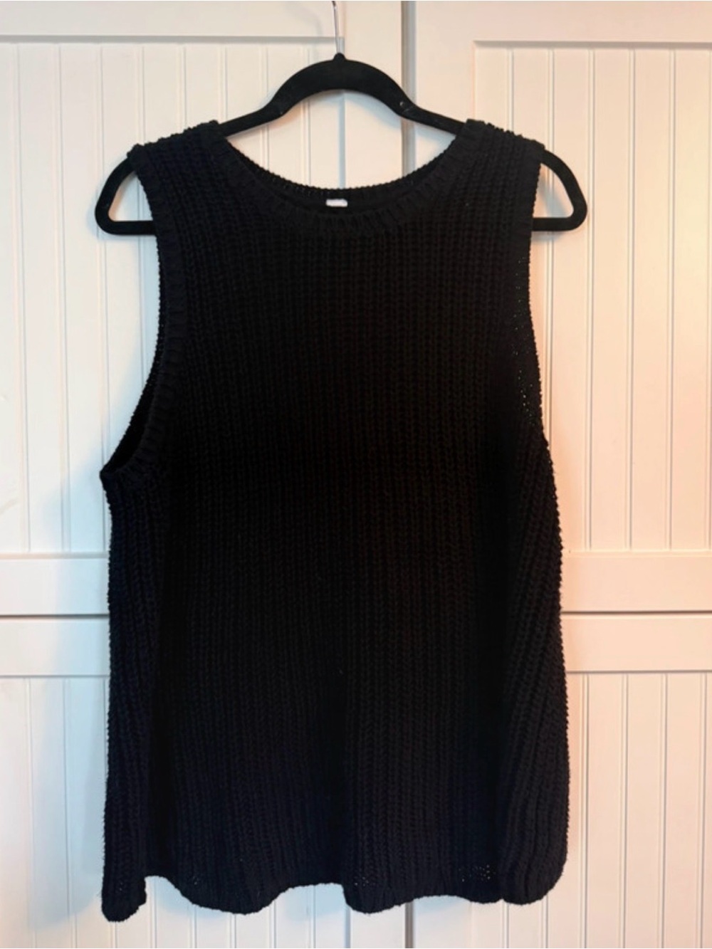 Old Navy black sweater knit tank - size 2X